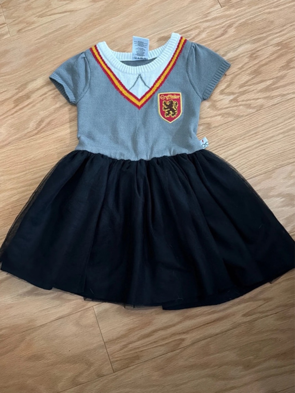 Harry Potter Gryffindor Girls' Black Tulle Costume/Play Dress - 4T